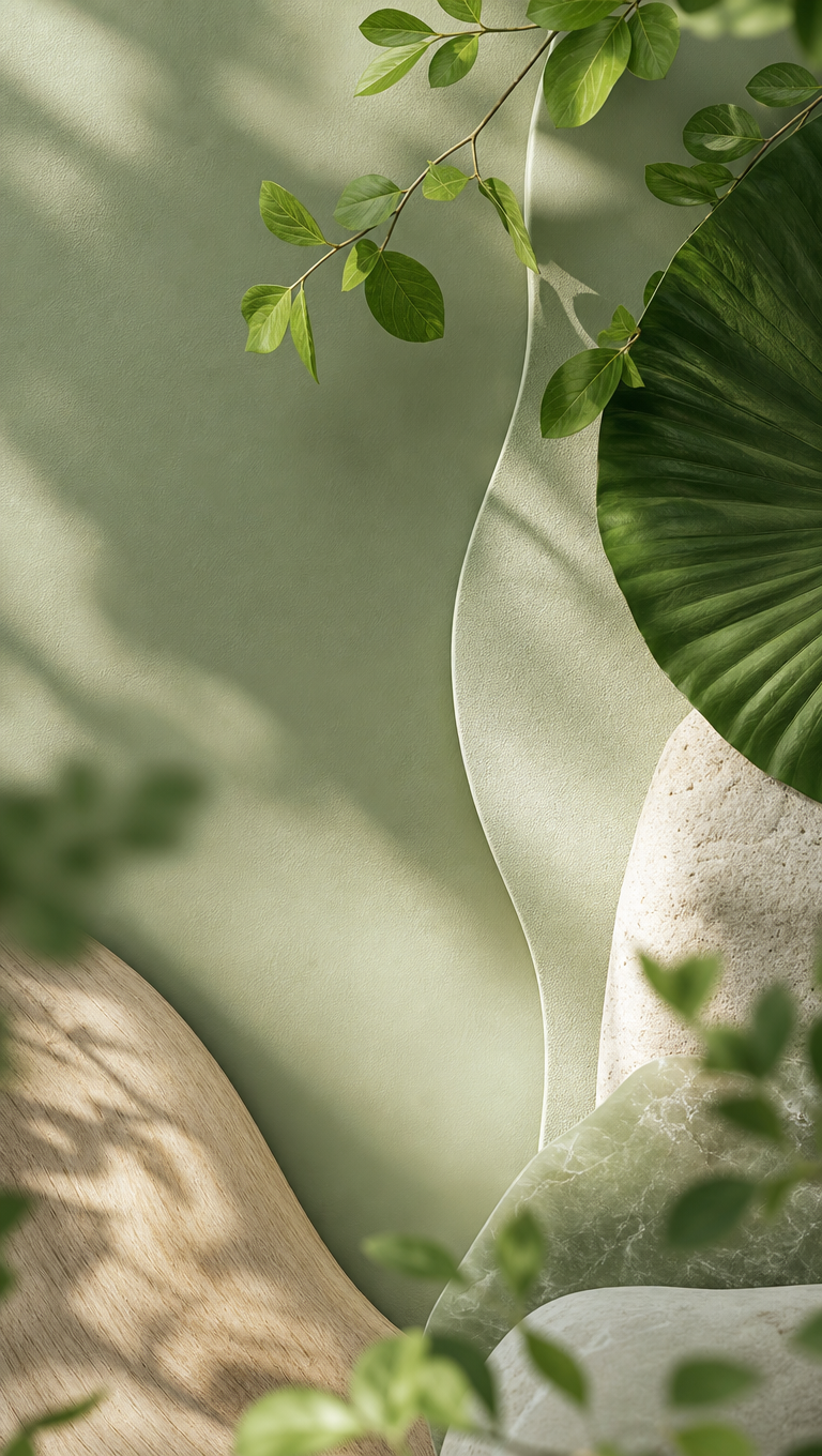 Biophilic Soft Green phone wallpaper