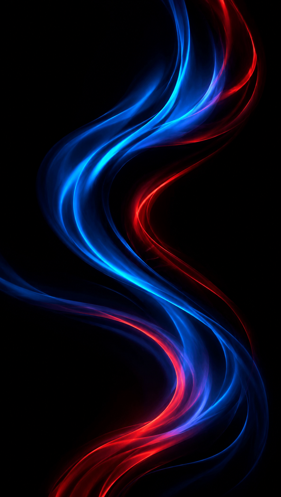 Black Aurora Light Trails phone wallpaper