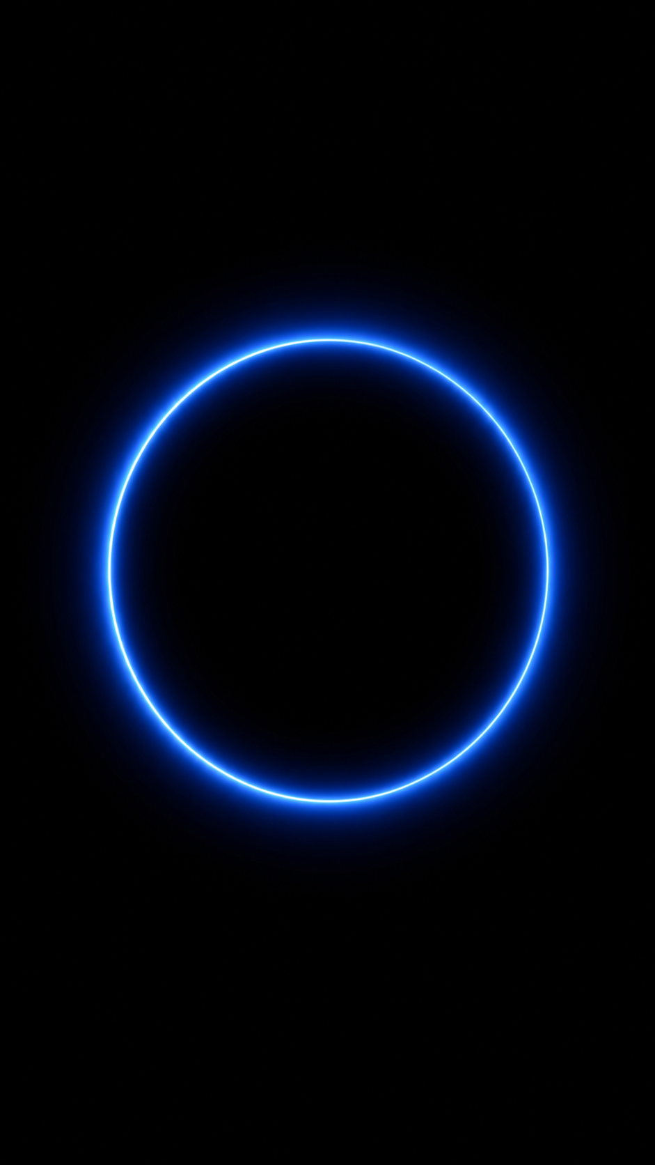 Dark OLED Neon Ring phone wallpaper