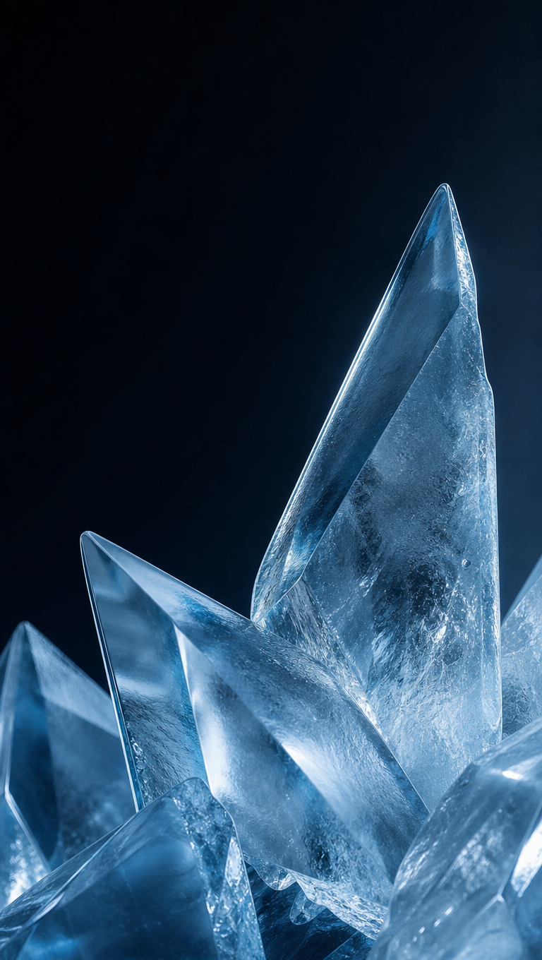 Frosted Crystal phone wallpaper