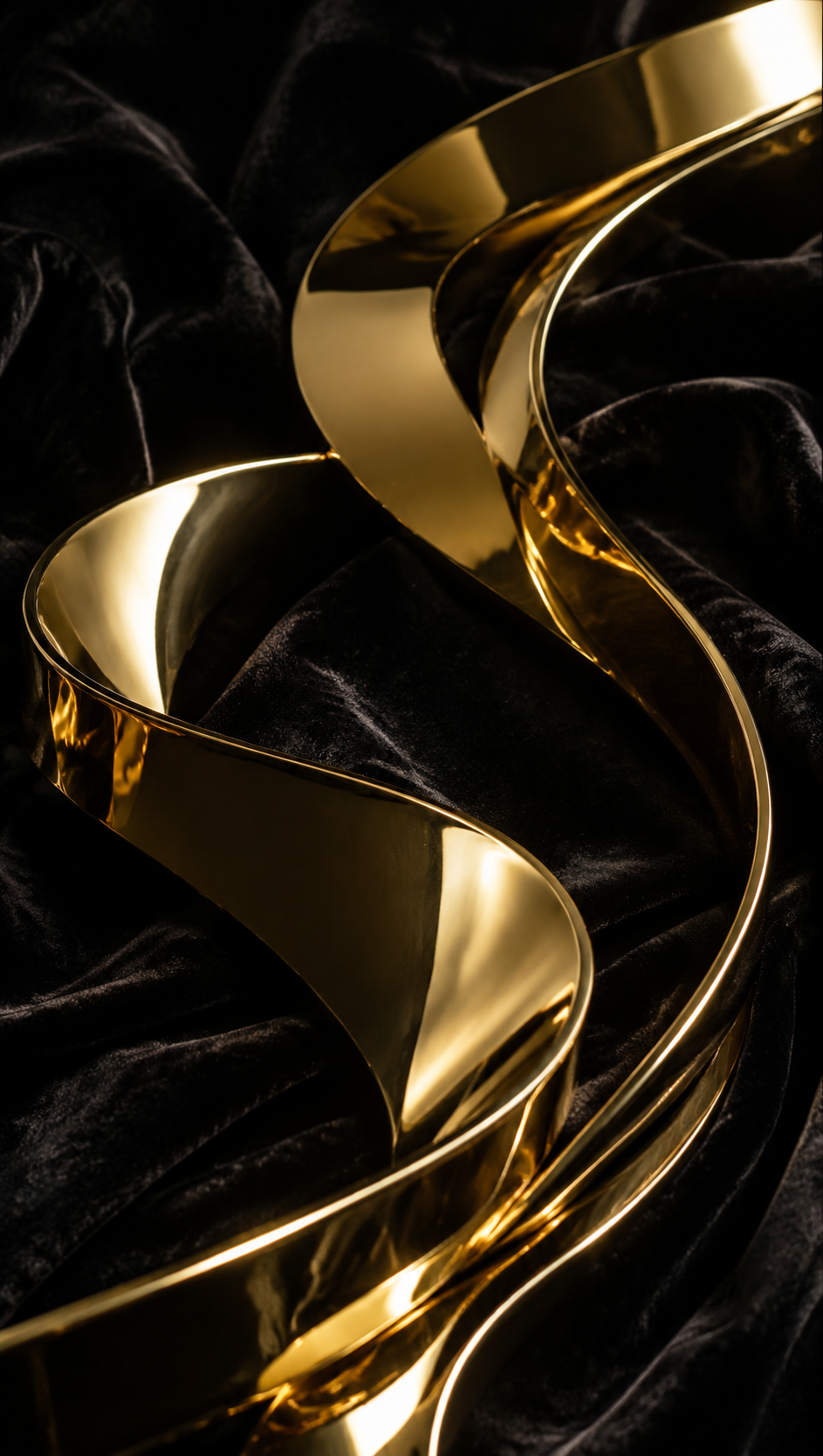 Gold Chrome Velvet phone wallpaper